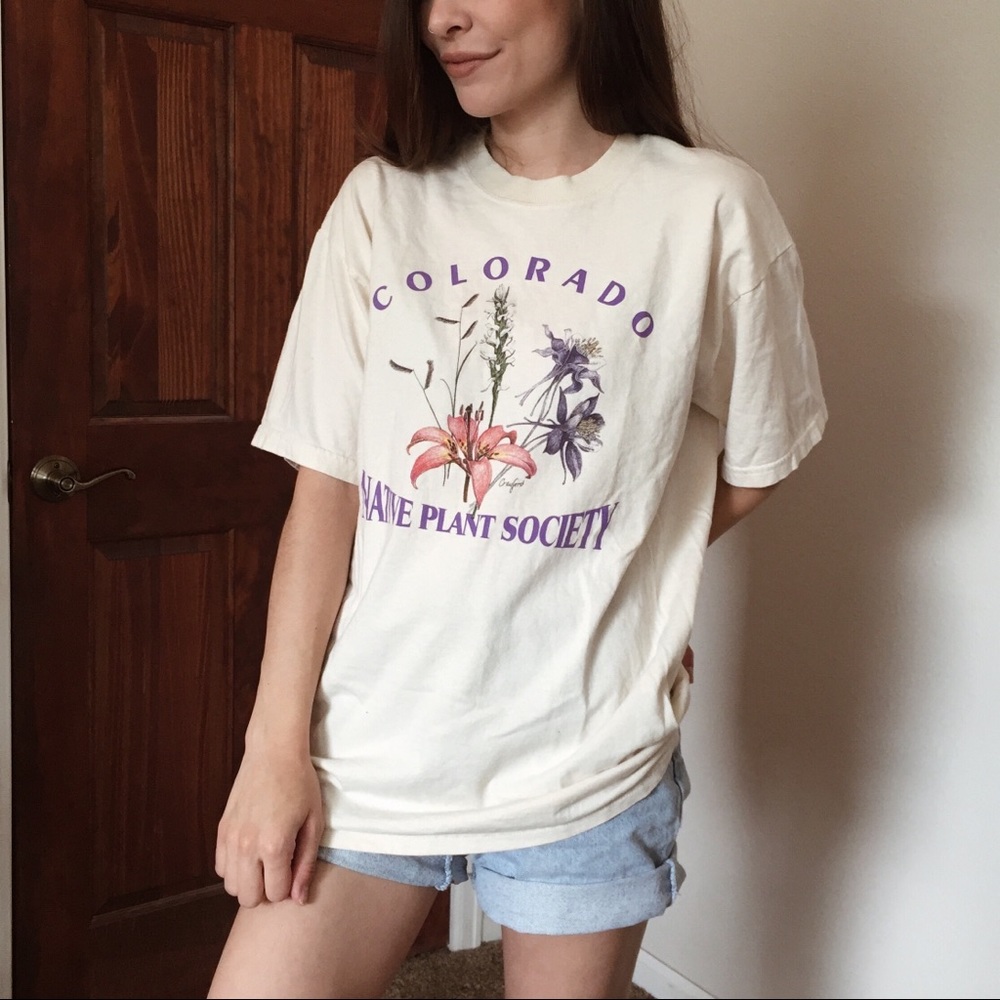 ❌SOLD❌Vintage Colorado Native Plant Society tee - Picture 1 of 4
